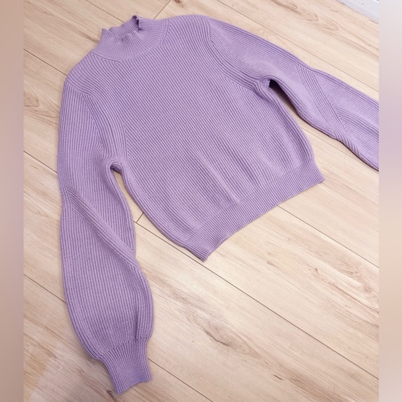 Zara Lilac Turtleneck Sweater - Picture 7 of 10